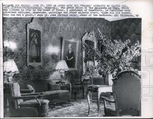 1962 Caracas Venezuela Hacienda Le Vega Home  - Historic Images