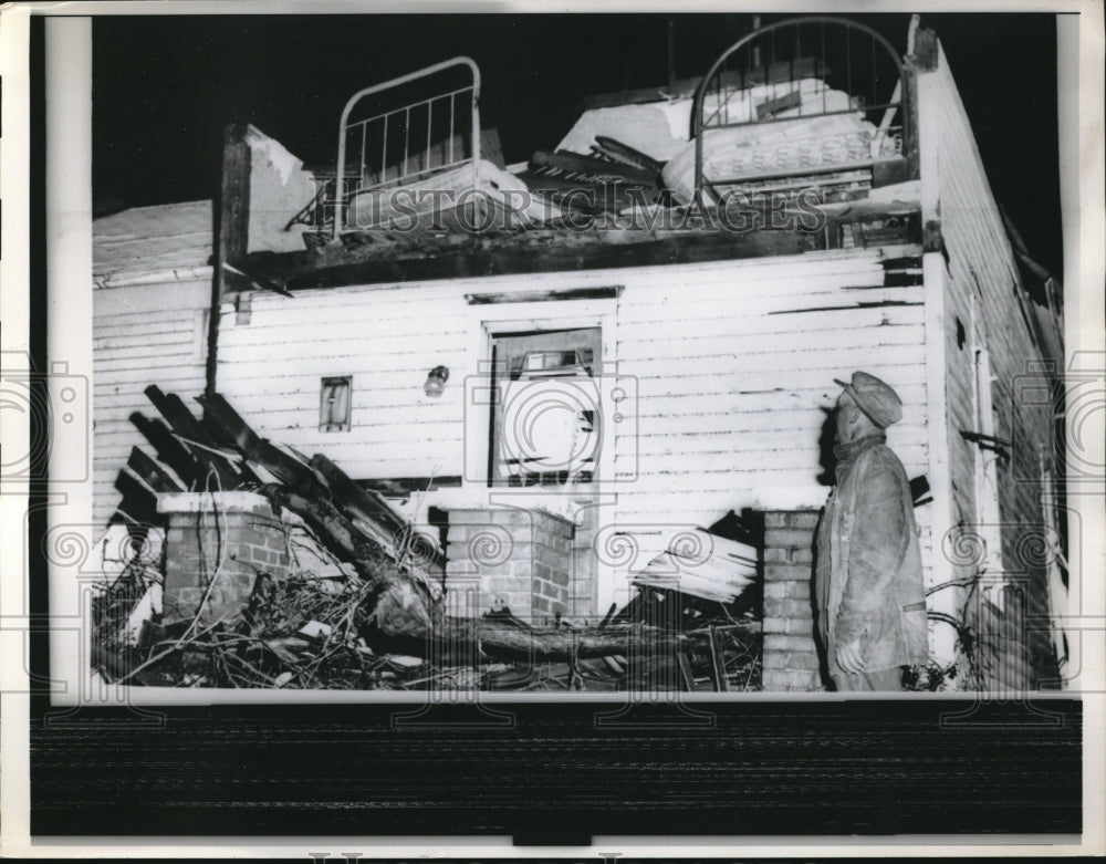 Press Photo Cyclone Tornado Damage Destroyed Homem - Historic Images