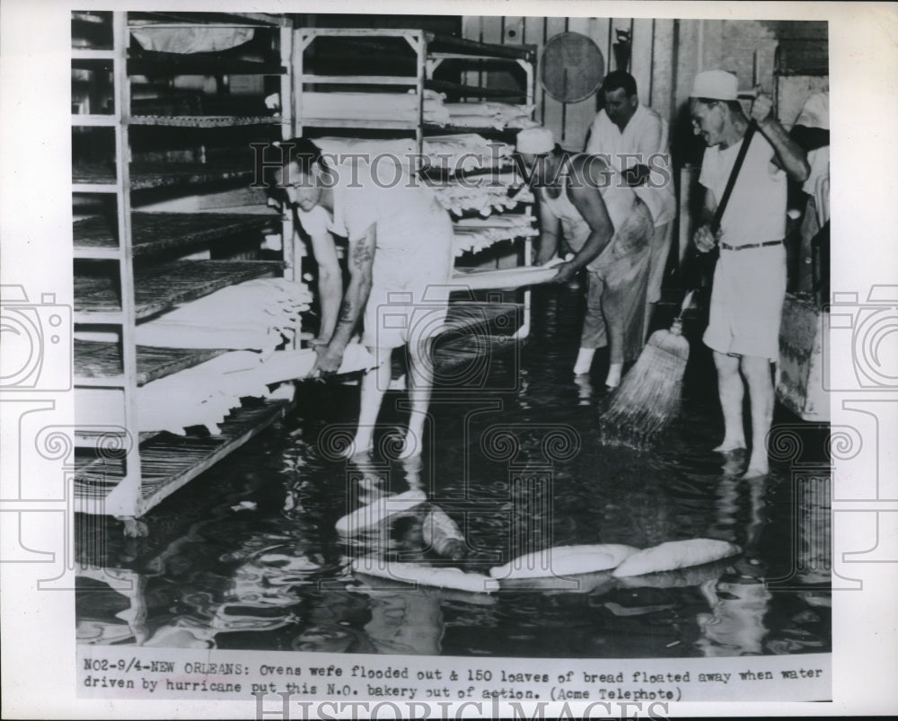 1948 Press Photo hurricane damage at New Orleans bakery - neb74619 - Historic Images