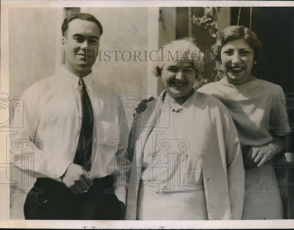 1934 Press Photo Heiress Virginia Gates Marries fellow hitchhiker Dan McGafferty-Historic Images