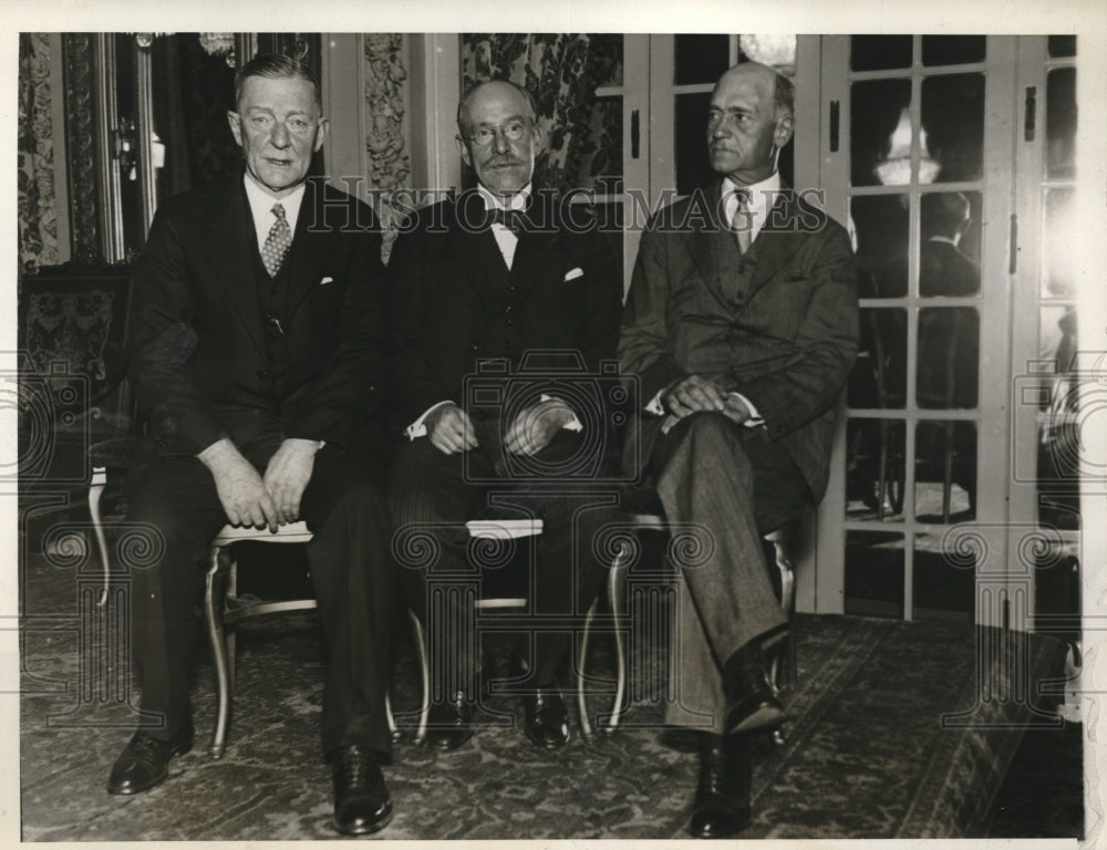 1930 Press Photo Police Commissioner Edw. P. Mulrooney,Atty. Gen. H. Ward - Historic Images