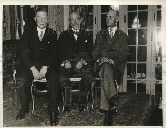 1930 Press Photo Police Commissioner Edw. P. Mulrooney,Atty. Gen. H. Ward - Historic Images