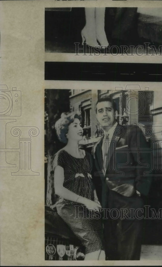 1958 Press Photo Jane Buckingham & Indian Prince Shiv in London - Historic Images