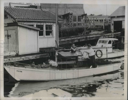 1934 Sloop Windago & JF Chappell & wife to sail Seattle to Alaska - Historic Images