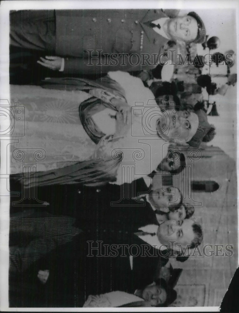 1967 Bethlehem, Israel Msgr Alberto Gori, Gen Maarkie,Mayor Bandak - Historic Images