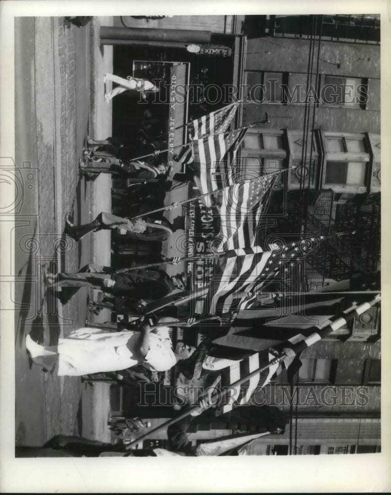 1938 Press Photo Spanish war veterans parade - neb75119 - Historic Images