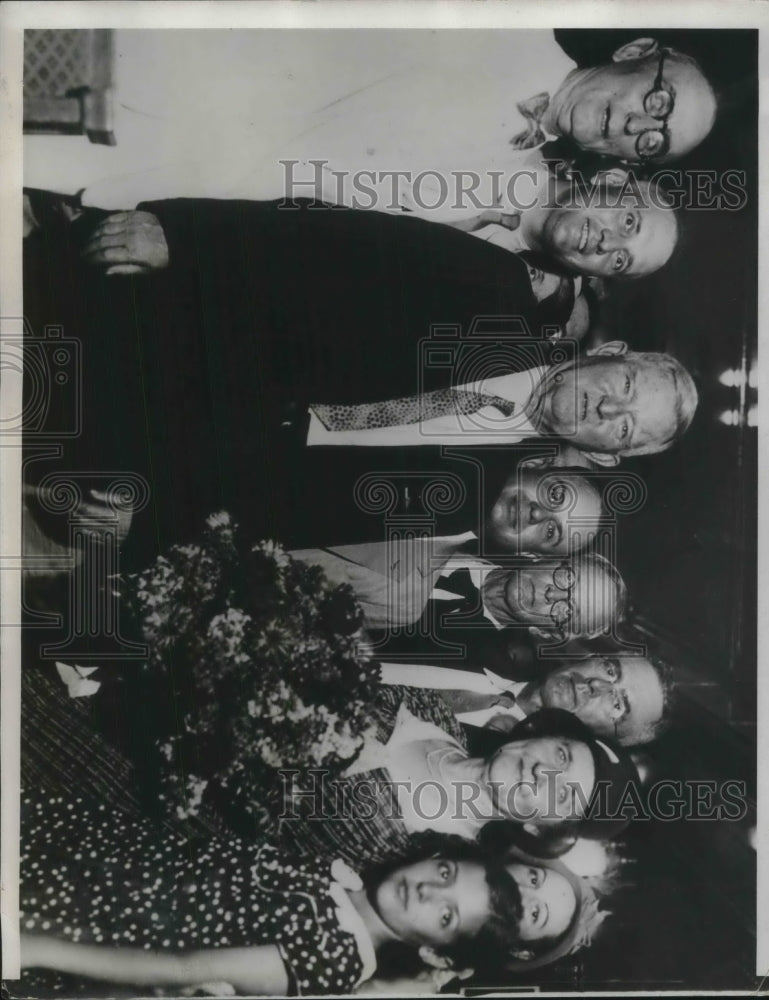 1932 Press Photo House Speaker, John Garner, Mayor Chambers of San Antonio, - Historic Images