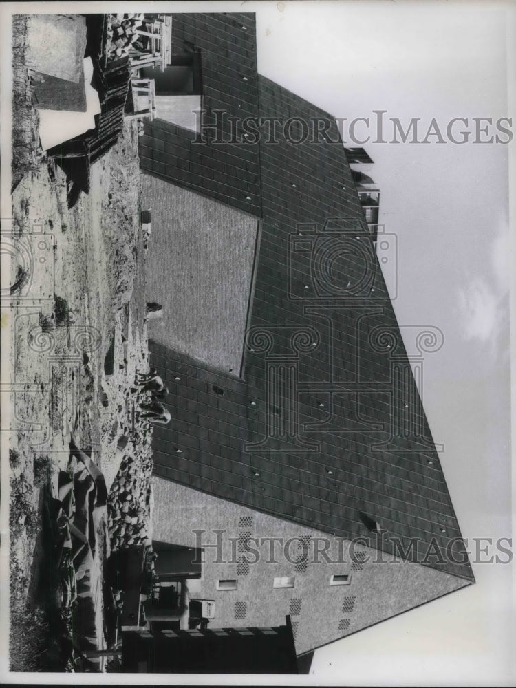 1960 Press Photo Berlin&#39;s new Acadamy of Arts with copper roof - neb75235 - Historic Images