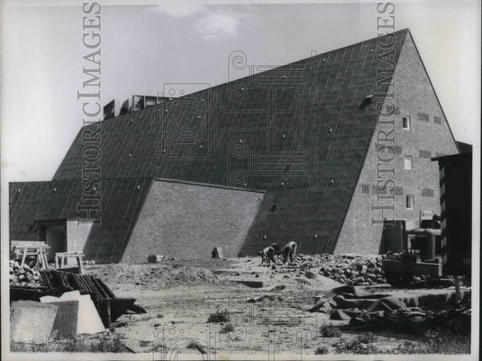 1960 Press Photo Berlin's new Acadamy of Arts with copper roof - neb75235 - Historic Images