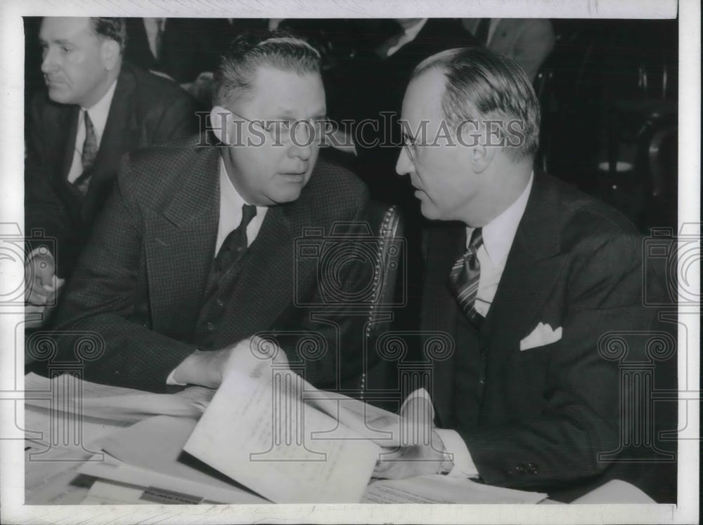 1943 Press Photo D.C. Senate Judiciary Comm. Wm Kennedy & Stewart Berkshire - Historic Images