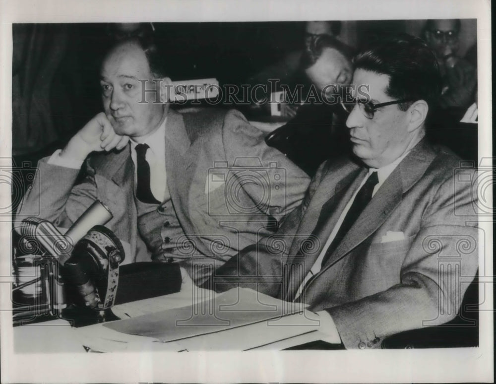 1954 Press Photo D.C. Leon Israel Jr, VP of NY Coffe &amp; Sugar Exchange,G Lobo Jr - Historic Images