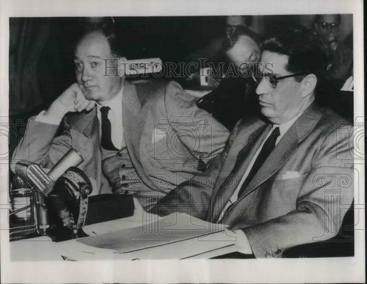 1954 Press Photo D.C. Leon Israel Jr, VP of NY Coffe & Sugar Exchange,G Lobo Jr - Historic Images
