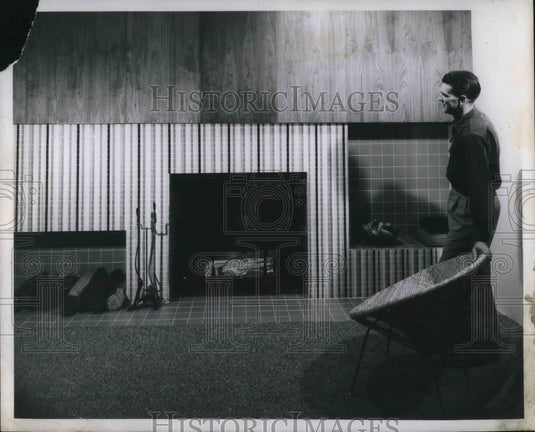 1962 Fireplace Conversion Coal Burning - Historic Images
