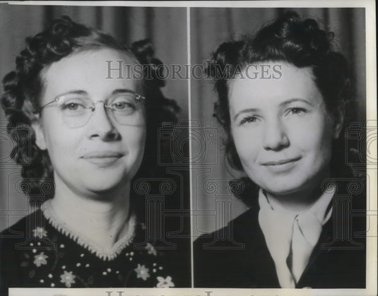 1941 Press Photo Hilda Rhodes & Aldythea Keith, School Teachers Charged Flogging - Historic Images