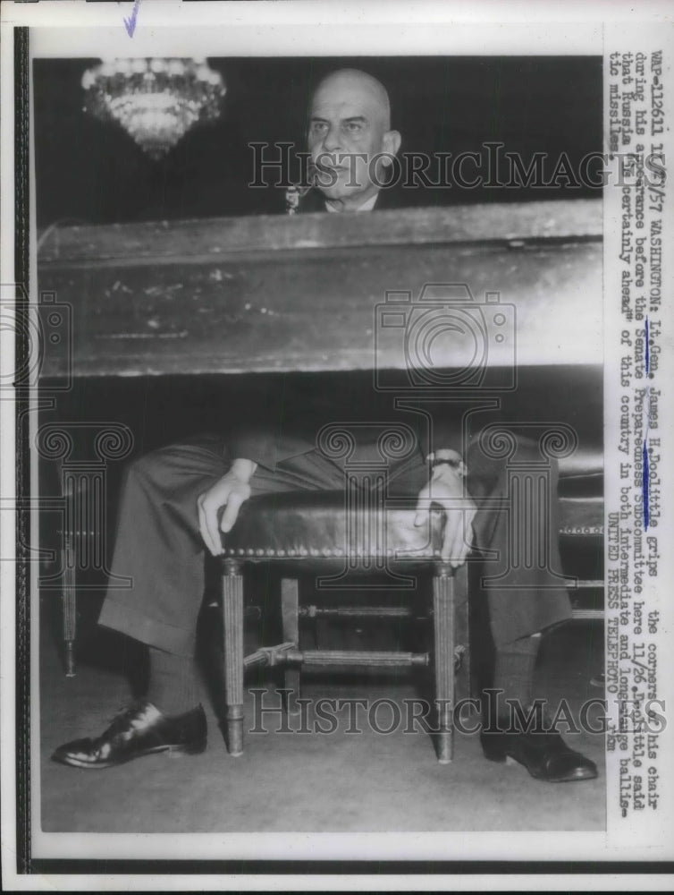 1957 Lieutenant James H Doolittle Senate Preparedness Subcommittee-Historic Images