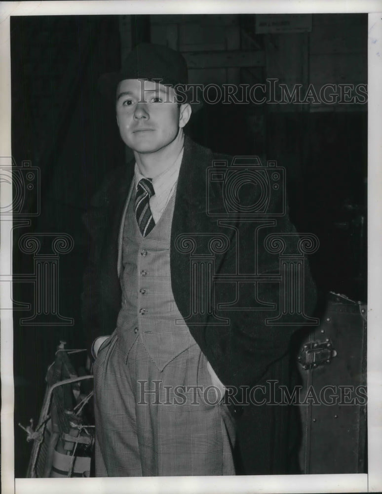 1941 Raoul Mace Arrives in New York Heading to St. Pierre as Judge - Historic Images