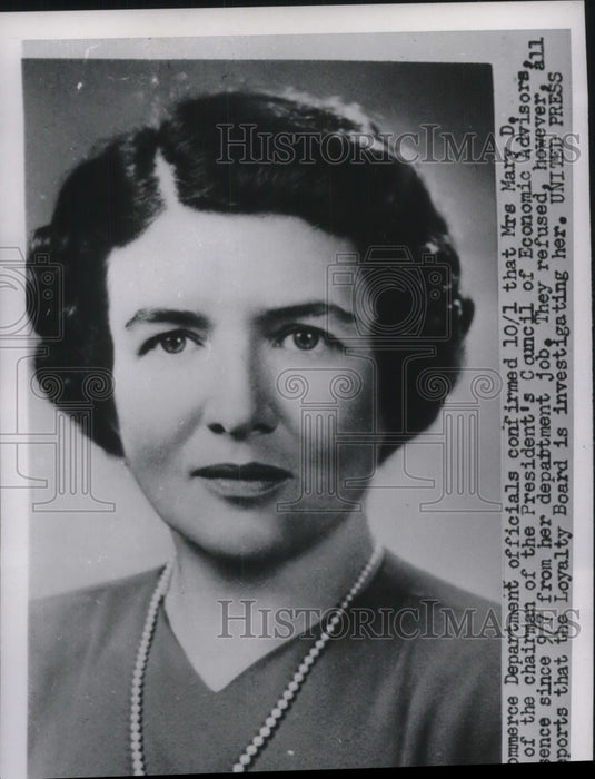 1952 Chairman of President's Council of Economic Advisors - Historic Images