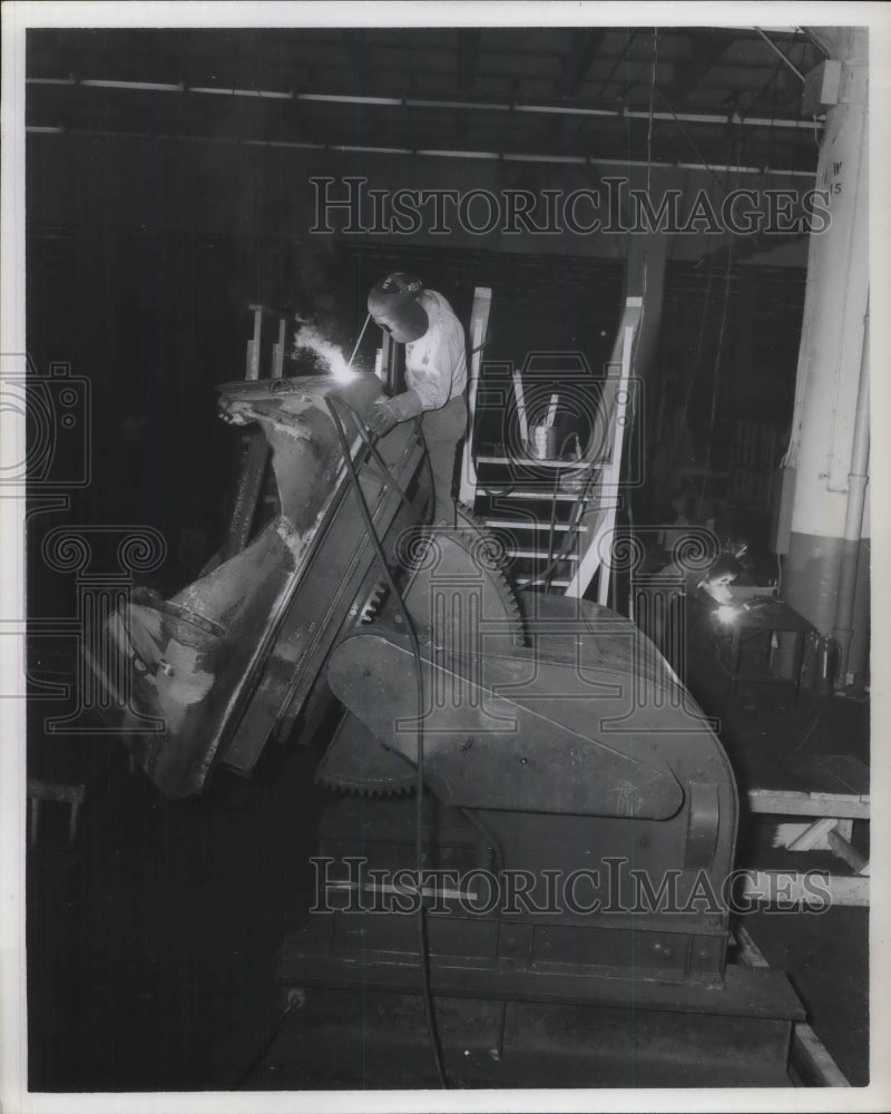 1951 Welders at The Cadillac Cleveland Tank Plant-Historic Images