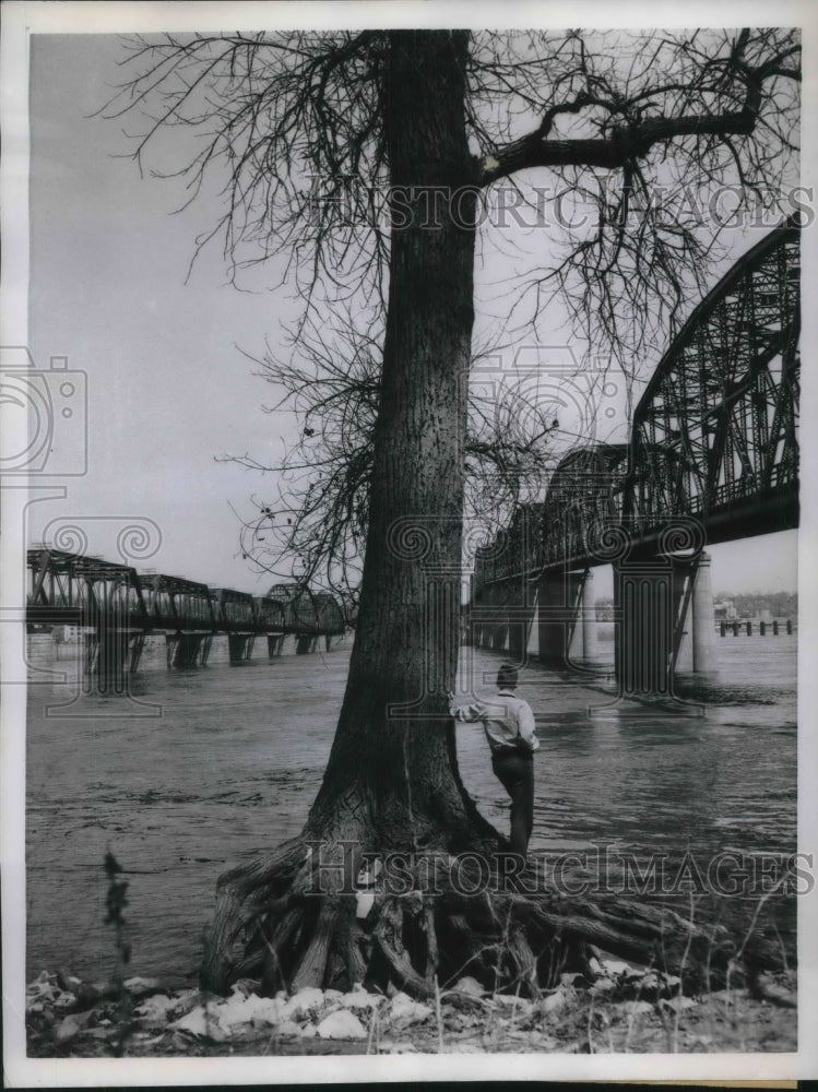 1959 St Louis, Mo Bridges cross the Missippi river-Historic Images