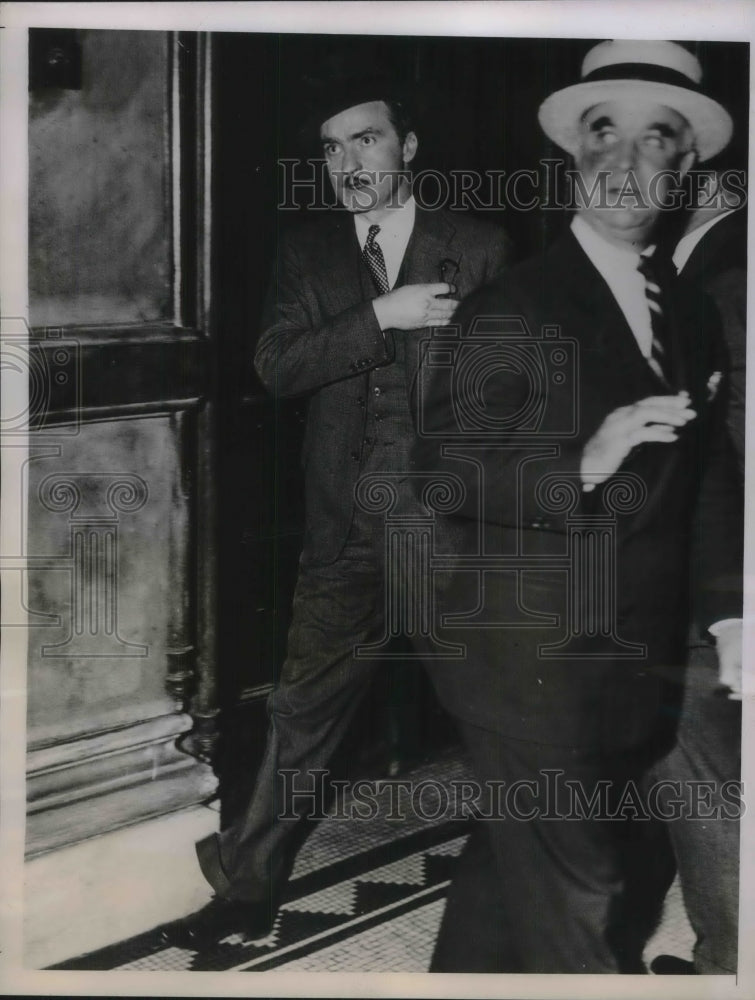 1936 Press Photo Stewart Campbell Art Director general Sessions Court-Historic Images