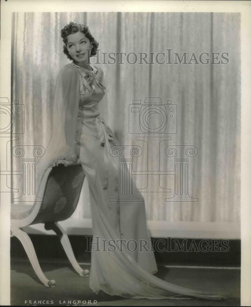 1937 Press Photo singer, entertainer Frances Langford-Historic Images