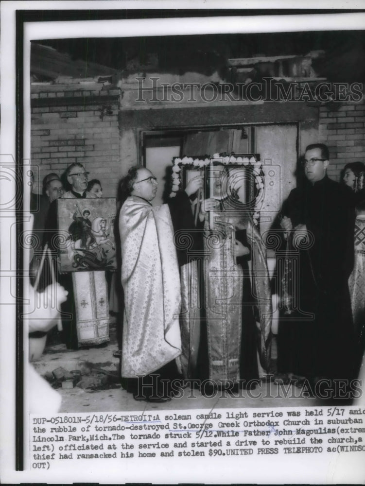 1956 St George Greek Orthodox Church Detroit Michigan - Historic Images