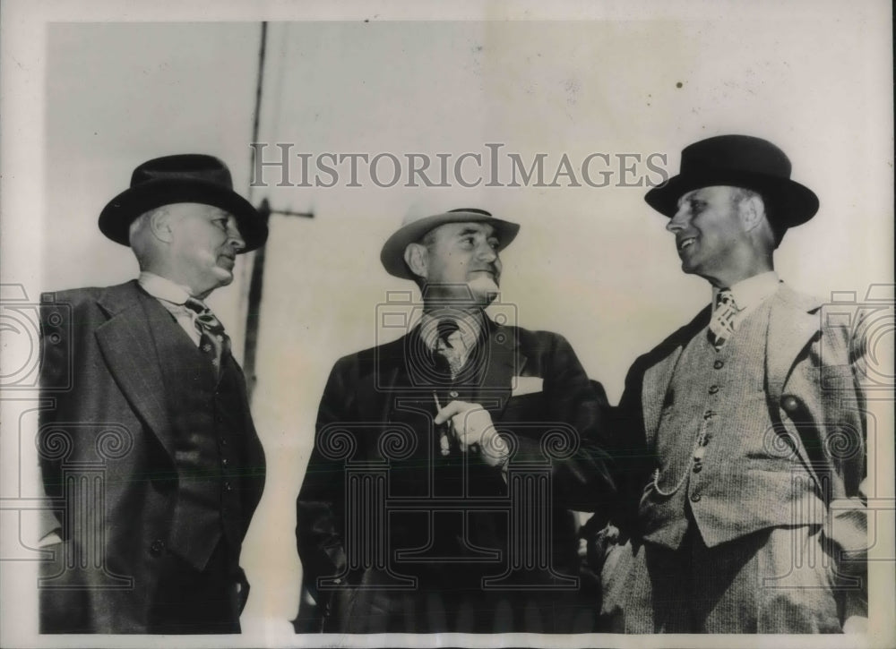 1938 Defendants in Harlan Mine Trial, C. Guthrie, W. Lewis, Crabtree - Historic Images