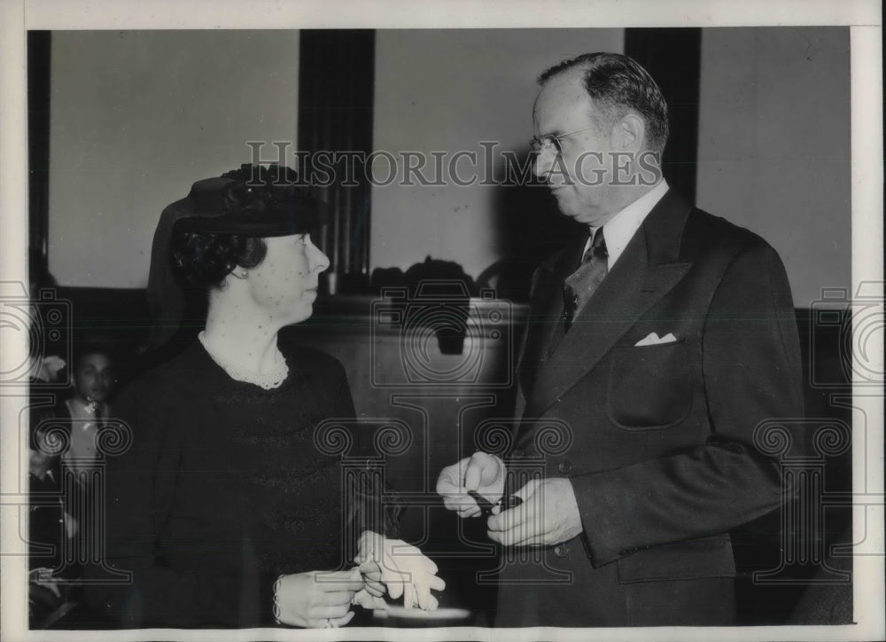 1940 Press Photo LA, Calif. Gen Pelham Glassford at Senate Civil Liberty Comm - Historic Images