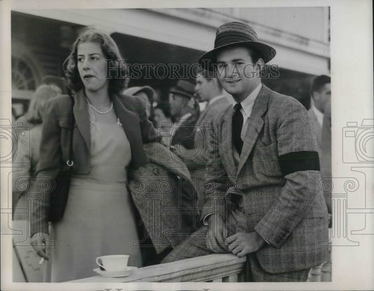 1938 Press Photo Westbury, NY Milo Gray & Philip  Sp Fell at Natl Polo matches - Historic Images