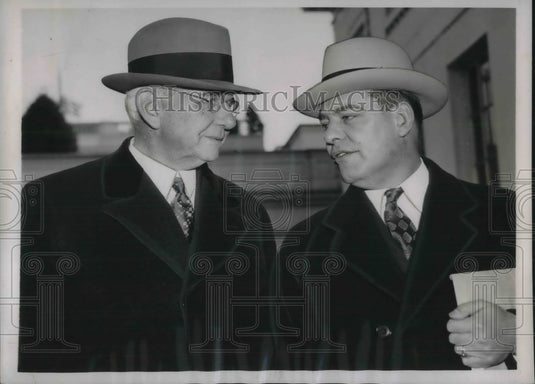 1938 Carl Gray, VP of Union Pacific Railroad, & George Harrison - Historic Images