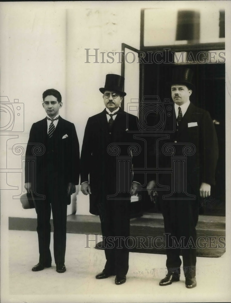 1927 R. D. Melendez, Dr. Francisco A. Lima, Henry White - Historic Images