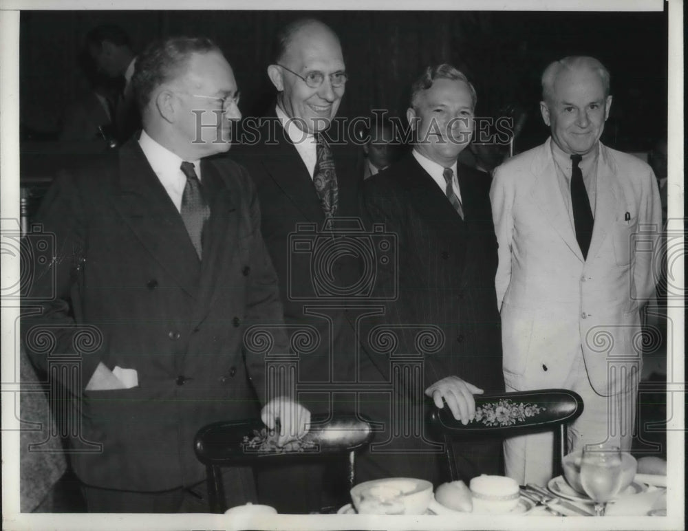 1939 Press Photo GM VP Charles Kettering with Bowron, Beebe, &amp; Millikan-Historic Images