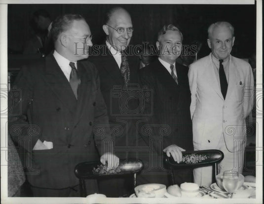 1939 Press Photo GM VP Charles Kettering with Bowron, Beebe, & Millikan-Historic Images