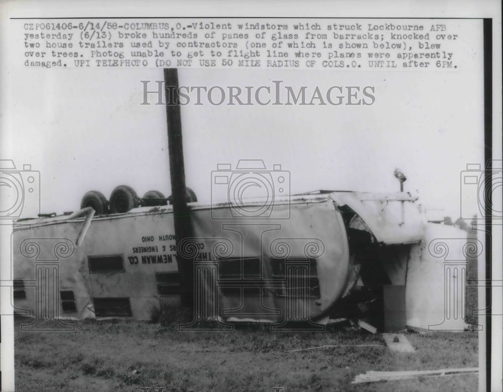 1958 Tornado Strikes Columbus Ohio Lockbourne Air Force Base - Historic Images