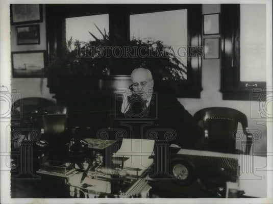 1931 Press Photo President of Goodyear Tire & Rubber Company PW Litchfield - Historic Images