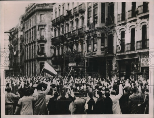 1937 San Sebastian, Malaga demonstration-Historic Images
