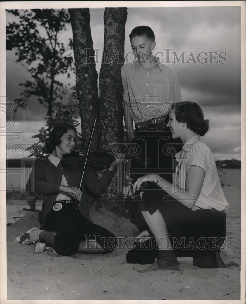 1953 Boulder, Colo. Natl Music Camp, J Morris,J Bartholomew,R Hall - Historic Images