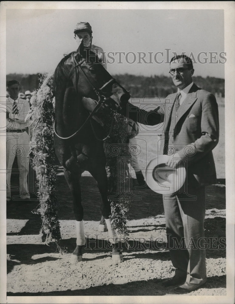 1933 Ponies Race in State of Washington Clarence D Martin - Historic Images