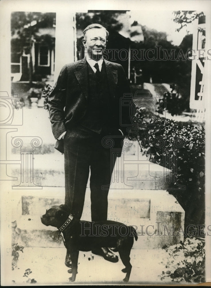 1922 Press Photo George Johnson Sportsman & Shoe Manufacturer-Historic Images