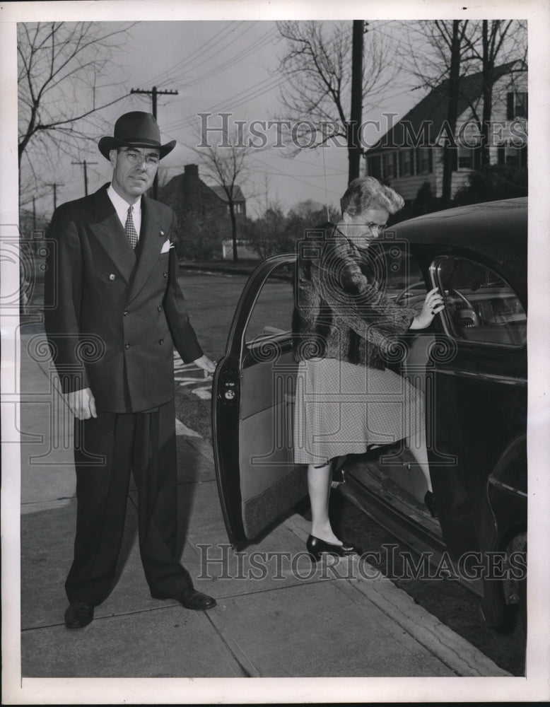 1945 Tuckahoe,NY Prof John C Goff &amp; wife Union School Dist - Historic Images