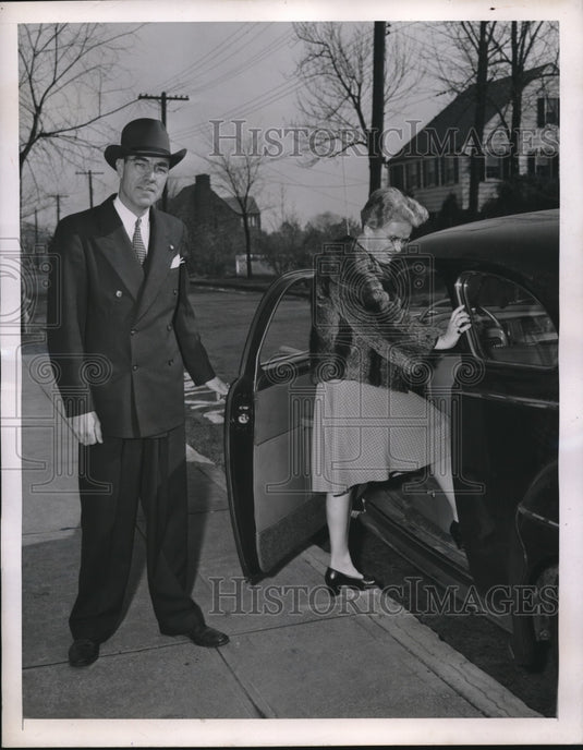 1945 Tuckahoe,NY Prof John C Goff & wife Union School Dist - Historic Images