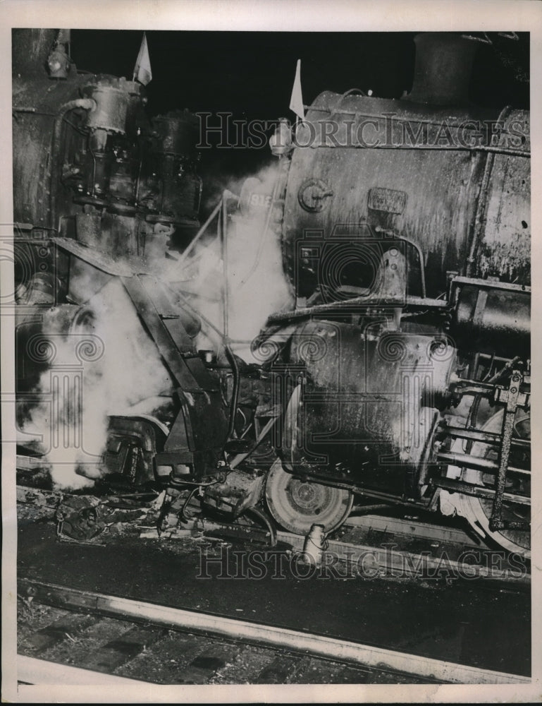 1936 Two Locomotives Have Head On Crash Near Pittsburgh - Historic Images