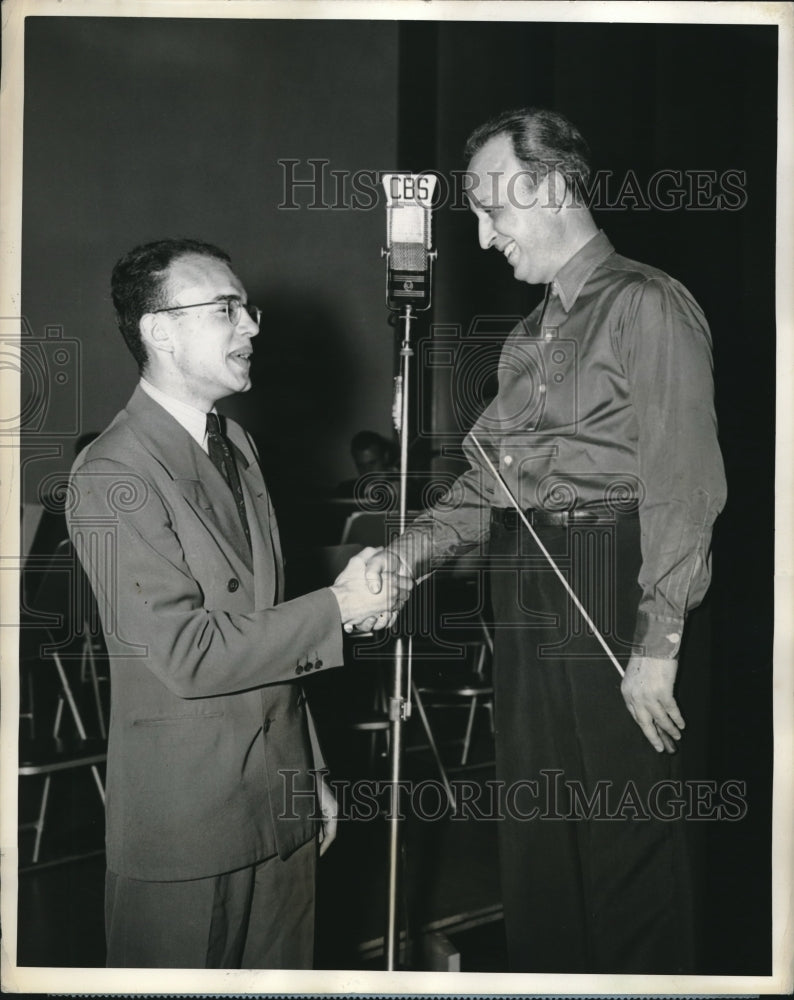 1941 Harold Shapero &amp; conductor Howard Barlow - Historic Images