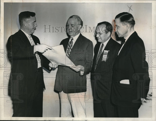 1938 Press Photo Hal Etter President Of National Shorthand Reporters Assn - Historic Images