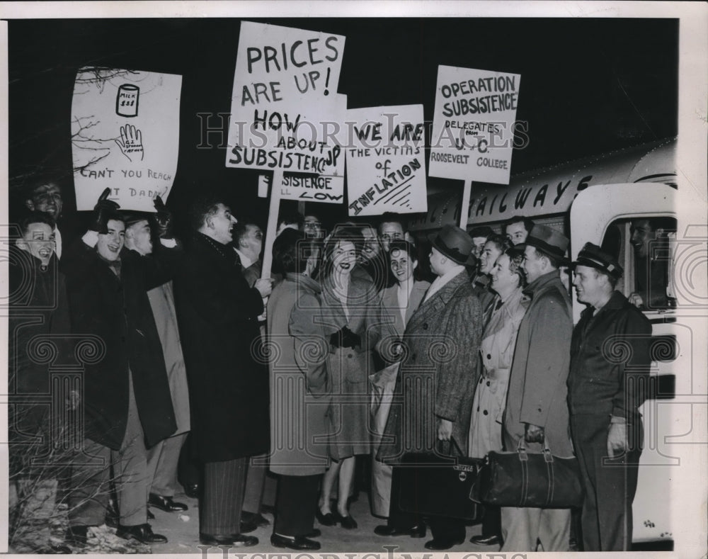 1948 Press Photo American Veterans Committee of University of Chicago in Washing - Historic Images