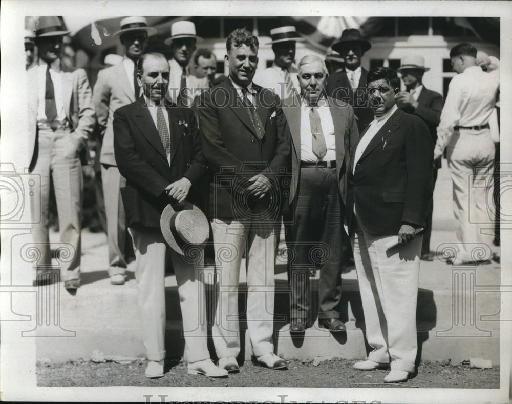 1933 Press Photo F Cassano,Sm LoPresti,J Zagarria,N Comella of Elks Lodge-Historic Images