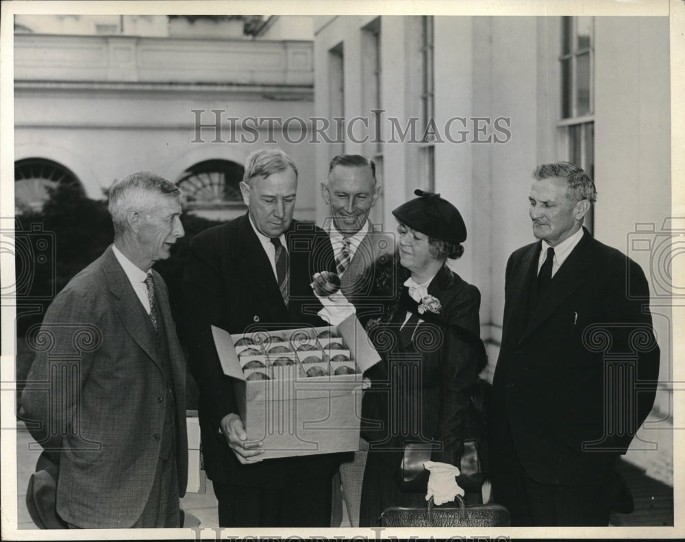 1938 Press Photo CB Jordan George Drew Allister McDougall Rep Rogers Will Casey - Historic Images