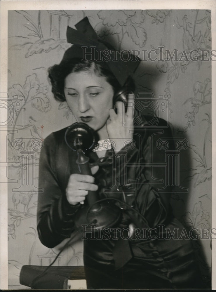 1936 Press Photo Mrs Helene Coyimzoglu hopes to recover her jewels-Historic Images