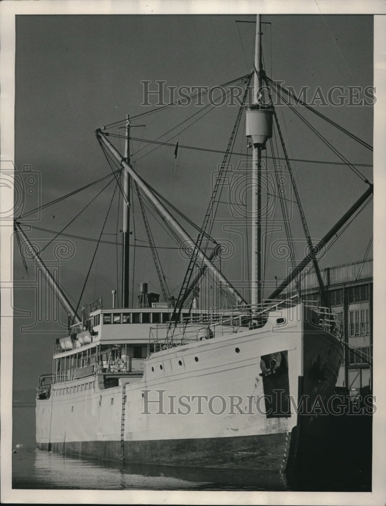 1940 Bureau Of Indian Affairs Ship North Star At Dock In Seattle-Historic Images