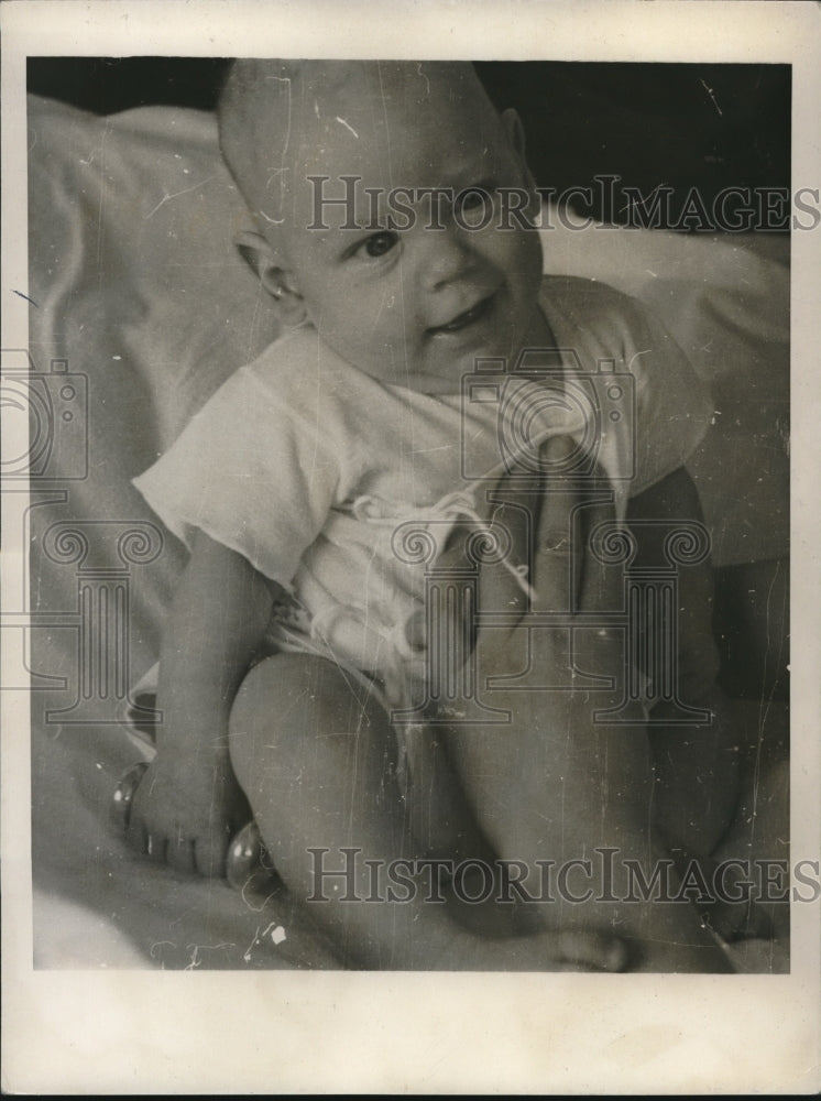 1940 Press Photo Harold Ickes Jr. when he was an infant-Historic Images